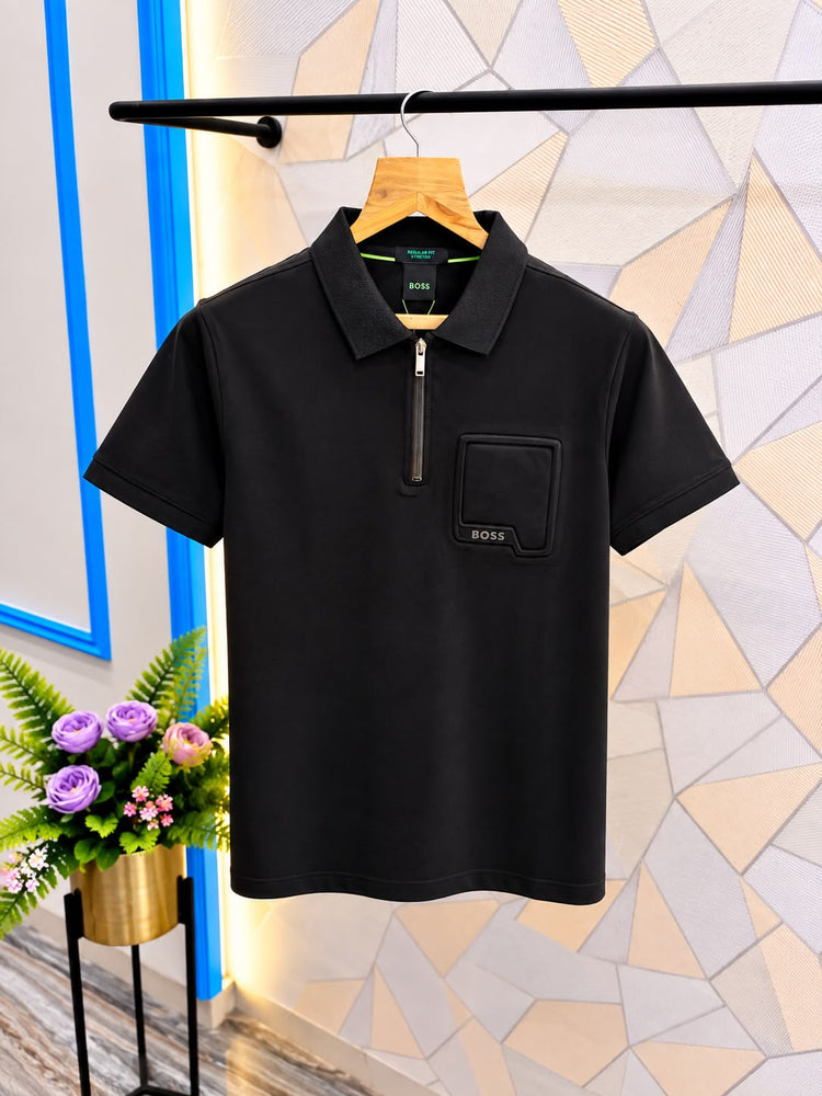 Hugo Boss Premium Polo T-Shirt for Men | Compact Cotton Lycra