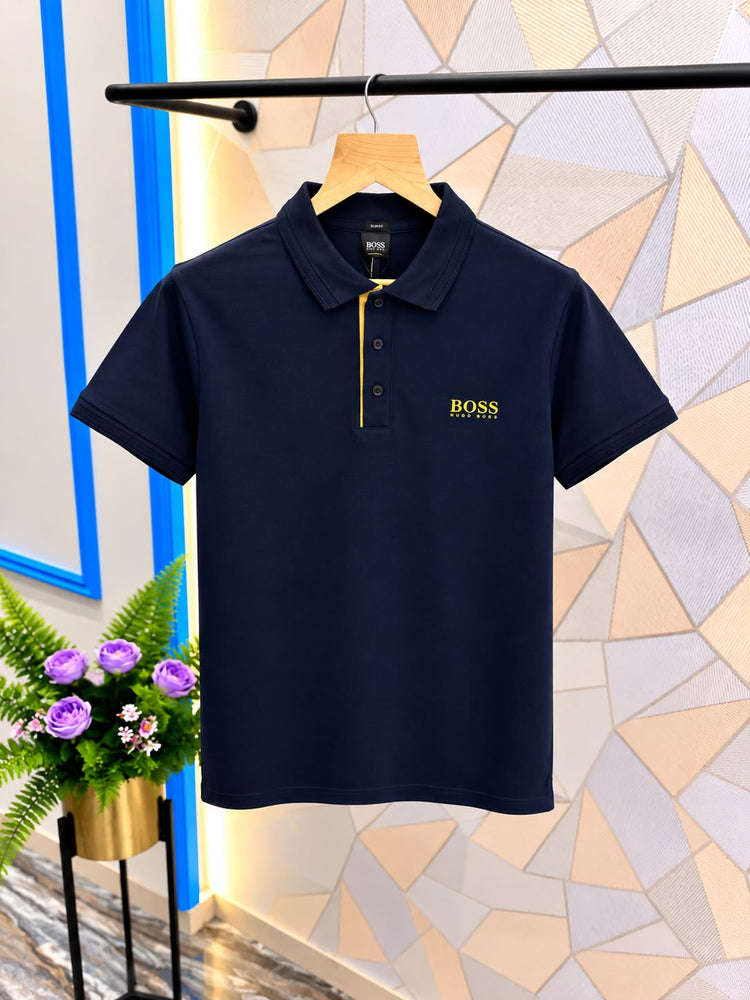 Hugo Boss Premium Polo T-Shirt for Men | Compact Cotton Lycra