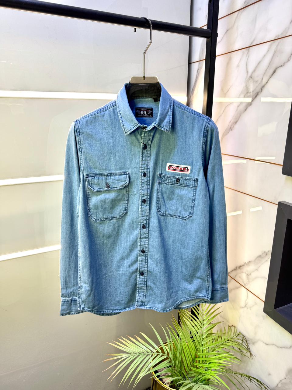 Ralph Lauren Premium Denim Shirt for Men | Standard Fit |- 3779