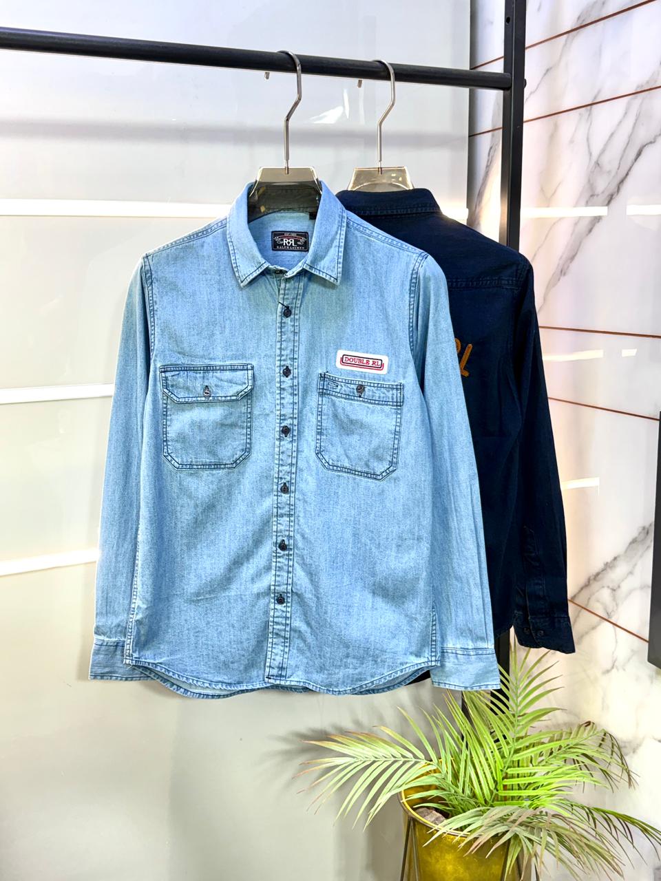 Ralph Lauren Premium Denim Shirt for Men | Standard Fit |- 3779