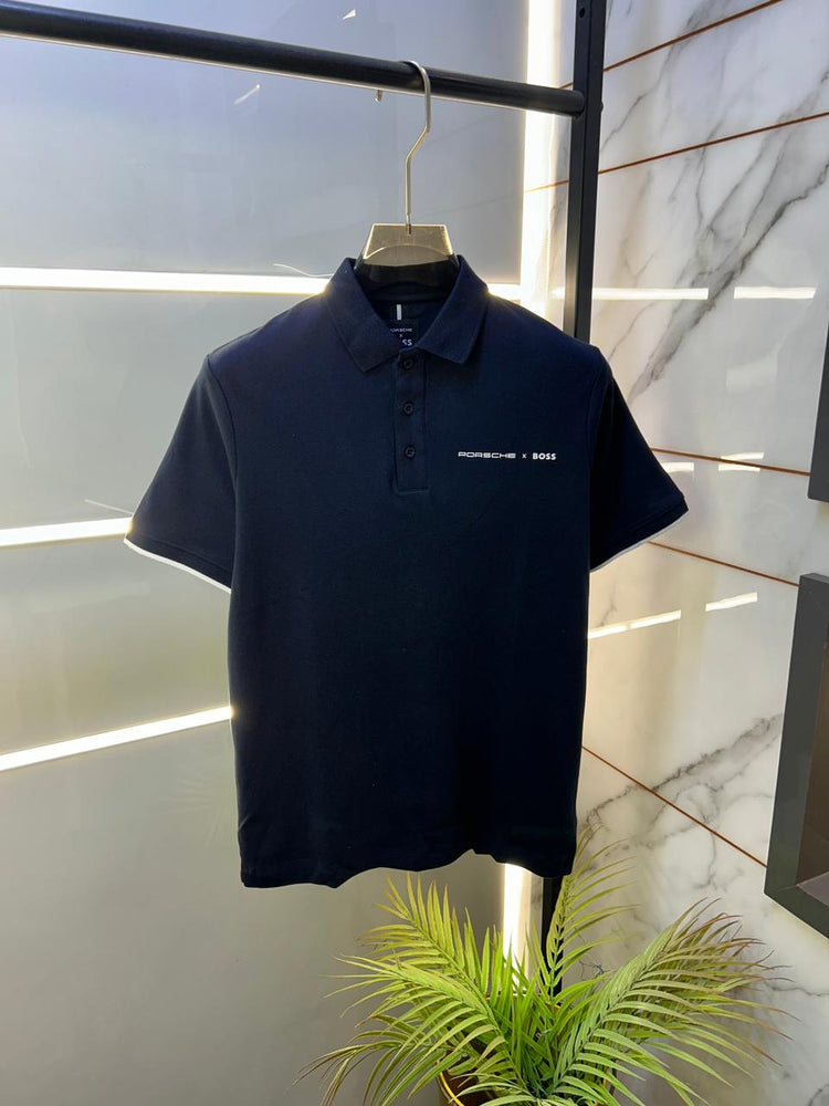 Boss Porsche Polo Neck Extra Premium Tshirt 1829