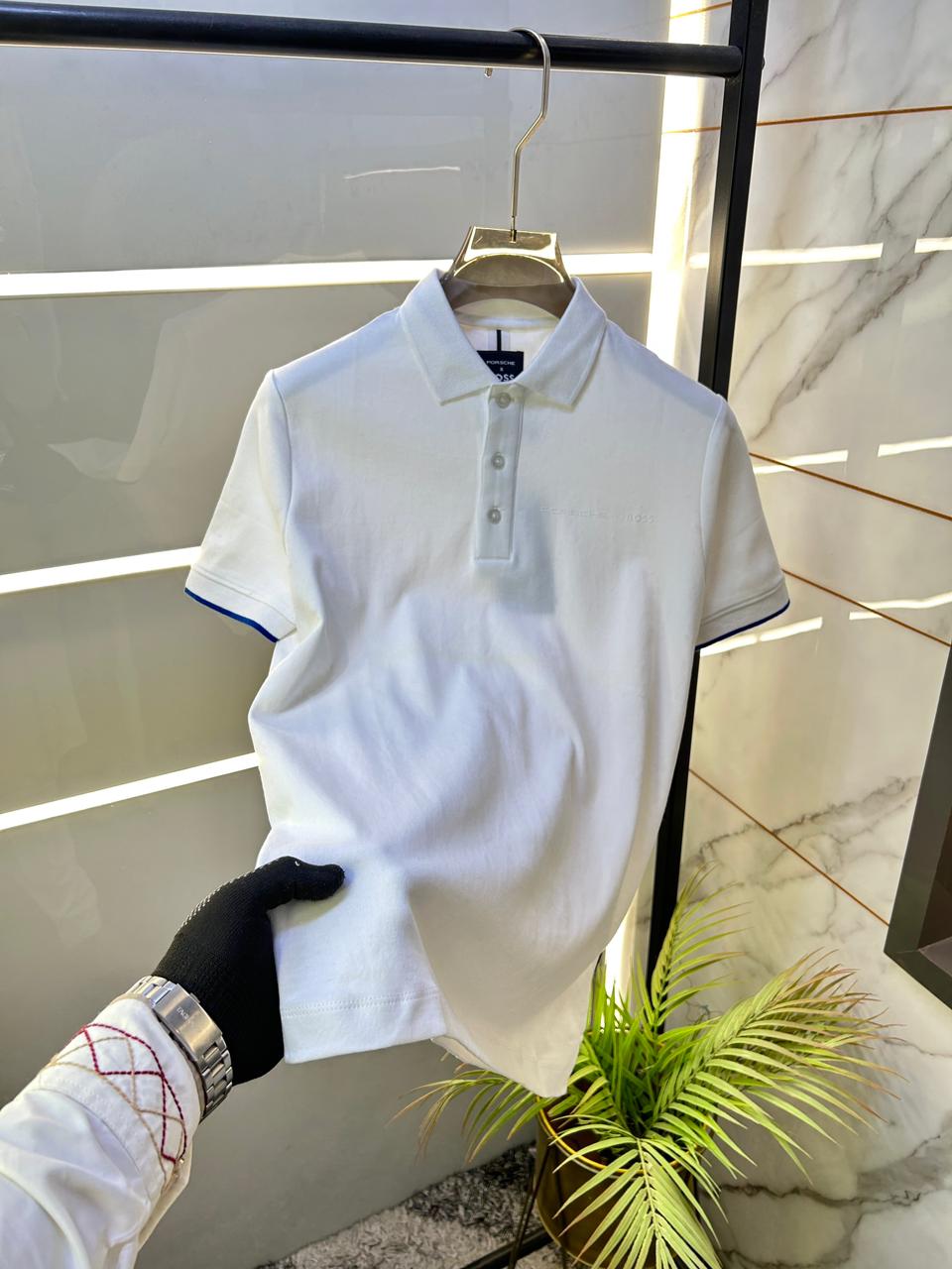 Boss Porsche Polo Neck Extra Premium Tshirt 1829