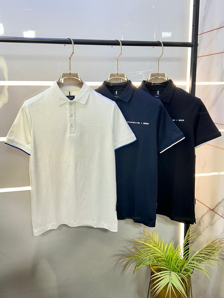 Boss Porsche Polo Neck Extra Premium Tshirt 1829