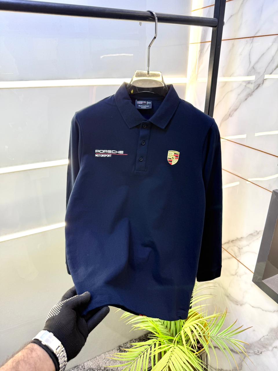 - Boss Porsche Polo Neck Extra Premium Tshirt-1829