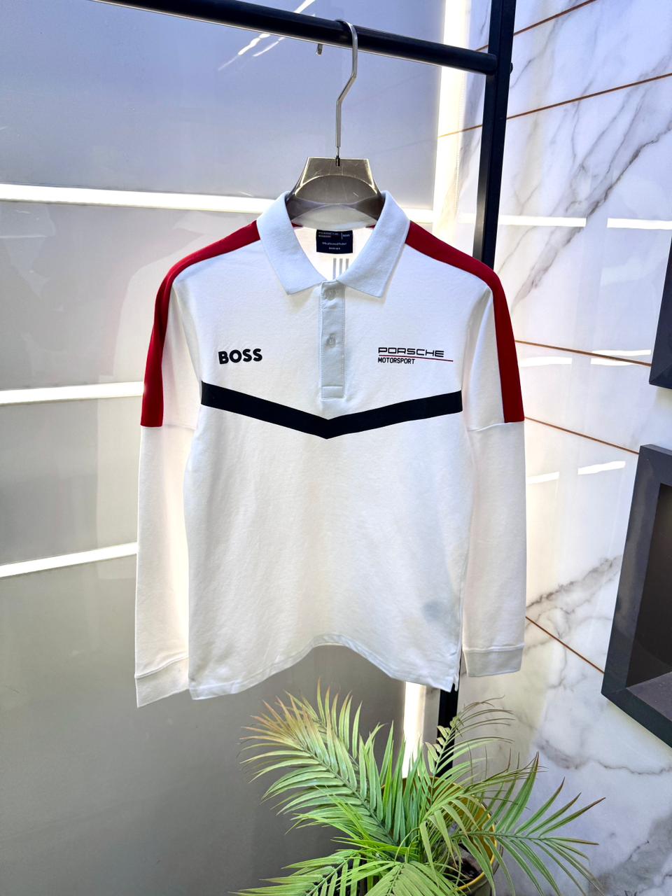 - Boss Porsche Polo Neck Extra Premium Tshirt-1829
