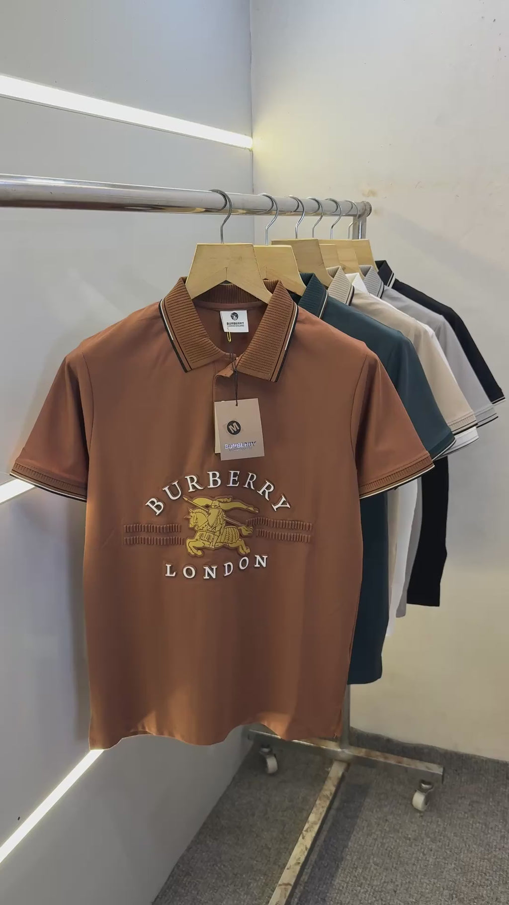 Premium Burberry Imported Polo T-Shirt – Cotton Lycra Store Article