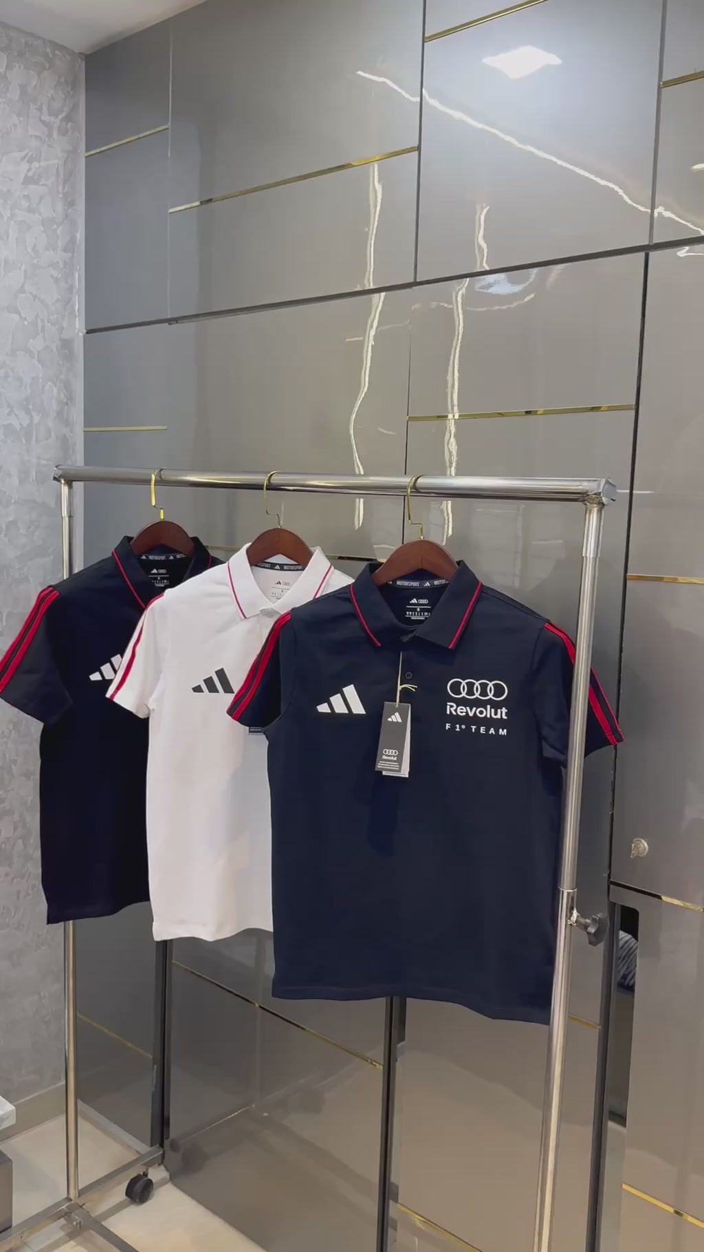 Audi x Adidas Motorsport Revolut F1 Team Polo T-Shirt