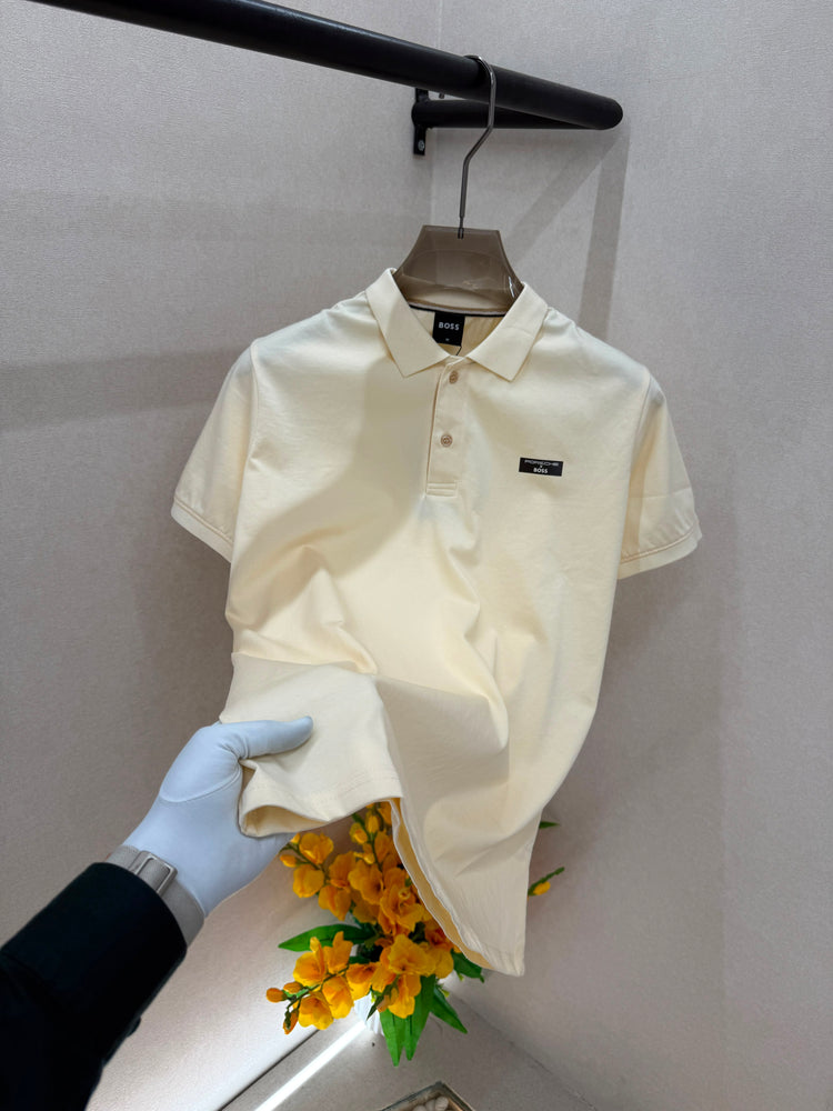 BOSS Premium Polo Neck T-Shirt with Brand Box – Soft Matty Cotton