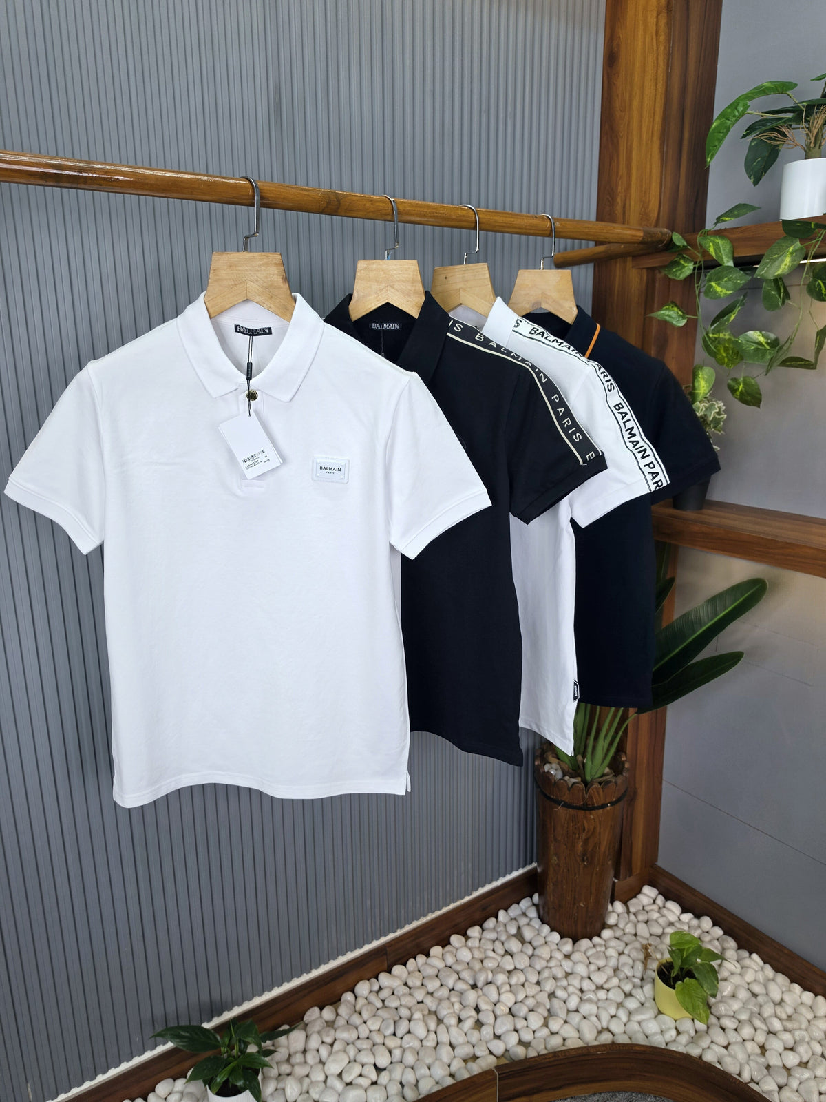 BALMAIN Premium Polo T-Shirt for Men – 260 GSM Cotton Mattie Product Code: T14