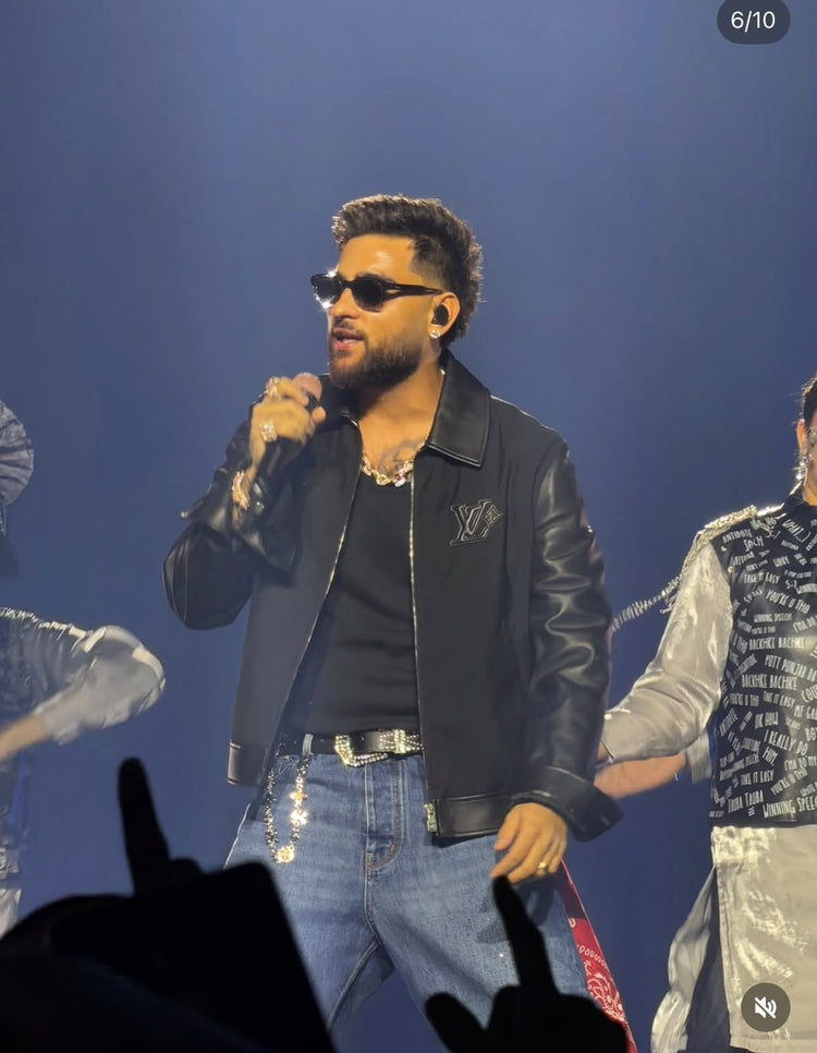 LOUI VUITTON IMP LEATHER SLEEVES JACKETS CELEBRITY CHOICE CS454 KARAN AUJLA LIMITED EDITION VERY PREMIUM DESIGNER JACKET