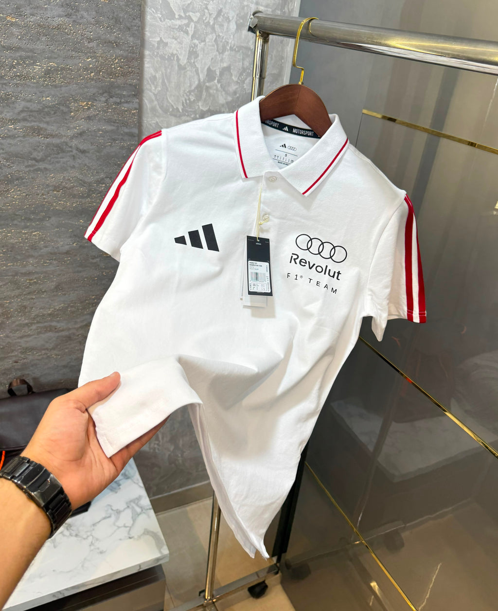 Audi x Adidas Motorsport Revolut F1 Team Polo T-Shirt