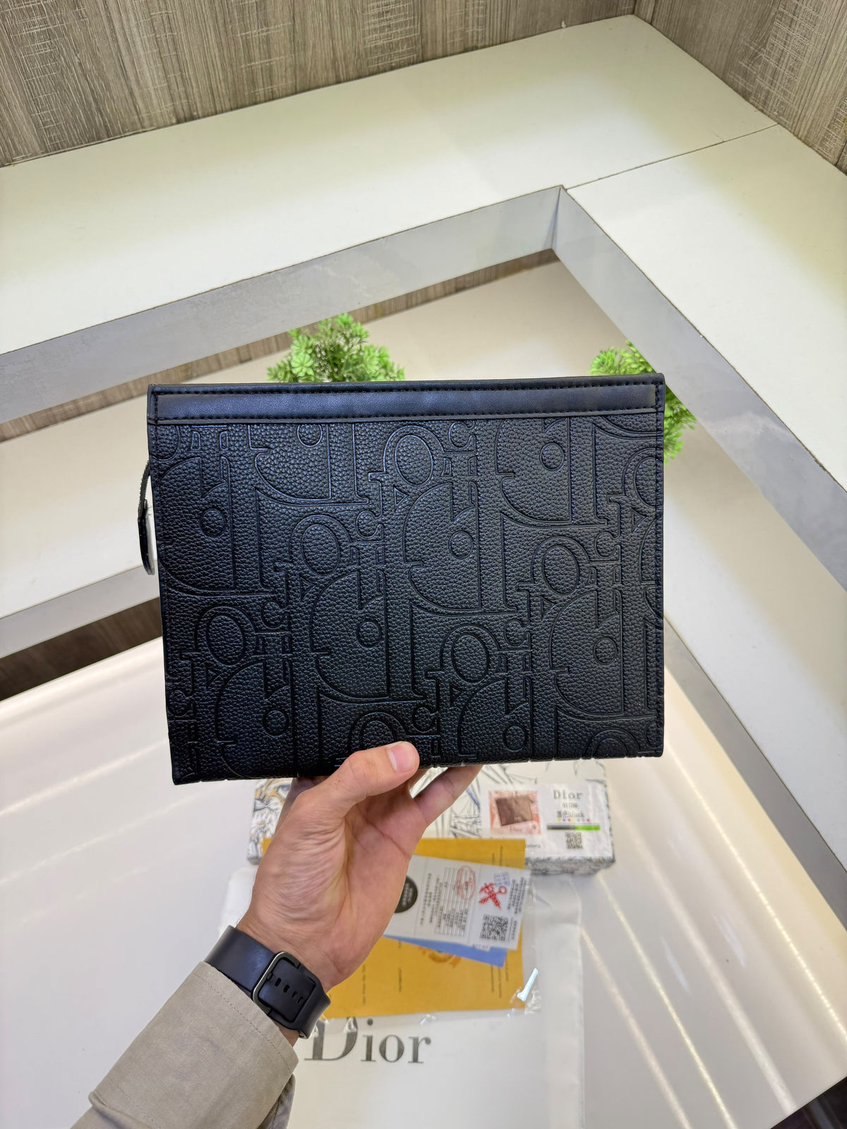 Christian Dior Mens Pouch Bag