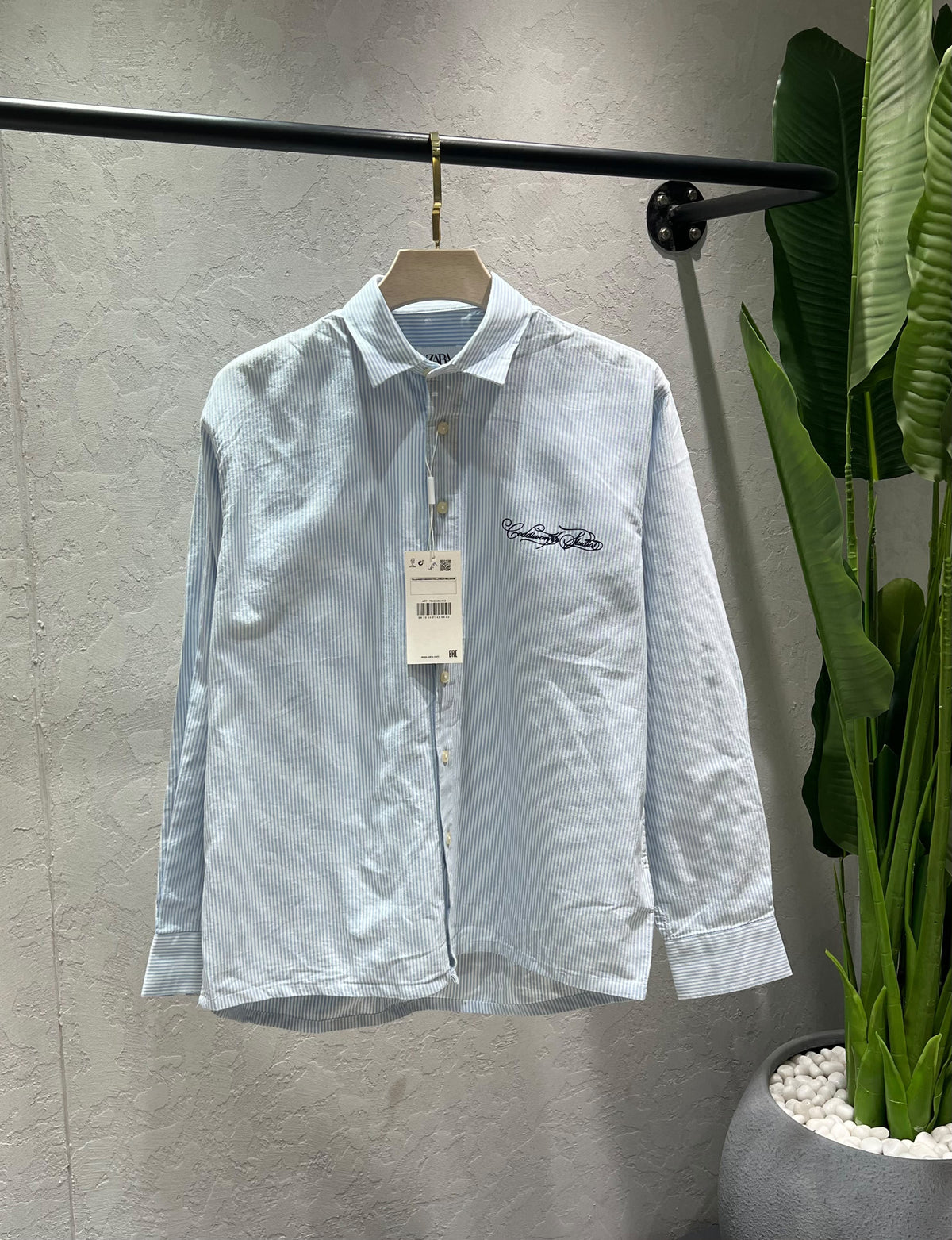 ZARA Front & Back Printed Shirt – Premium Imported Cotton Lycra Boxy Fit