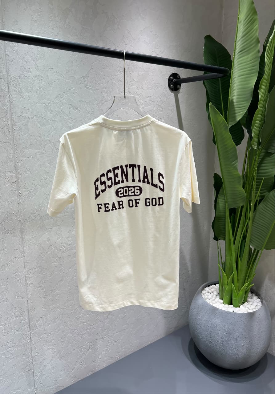 Fear of God Essentials Oversized T-Shirt for Men | Premium Cotton Lycra 240 GSM