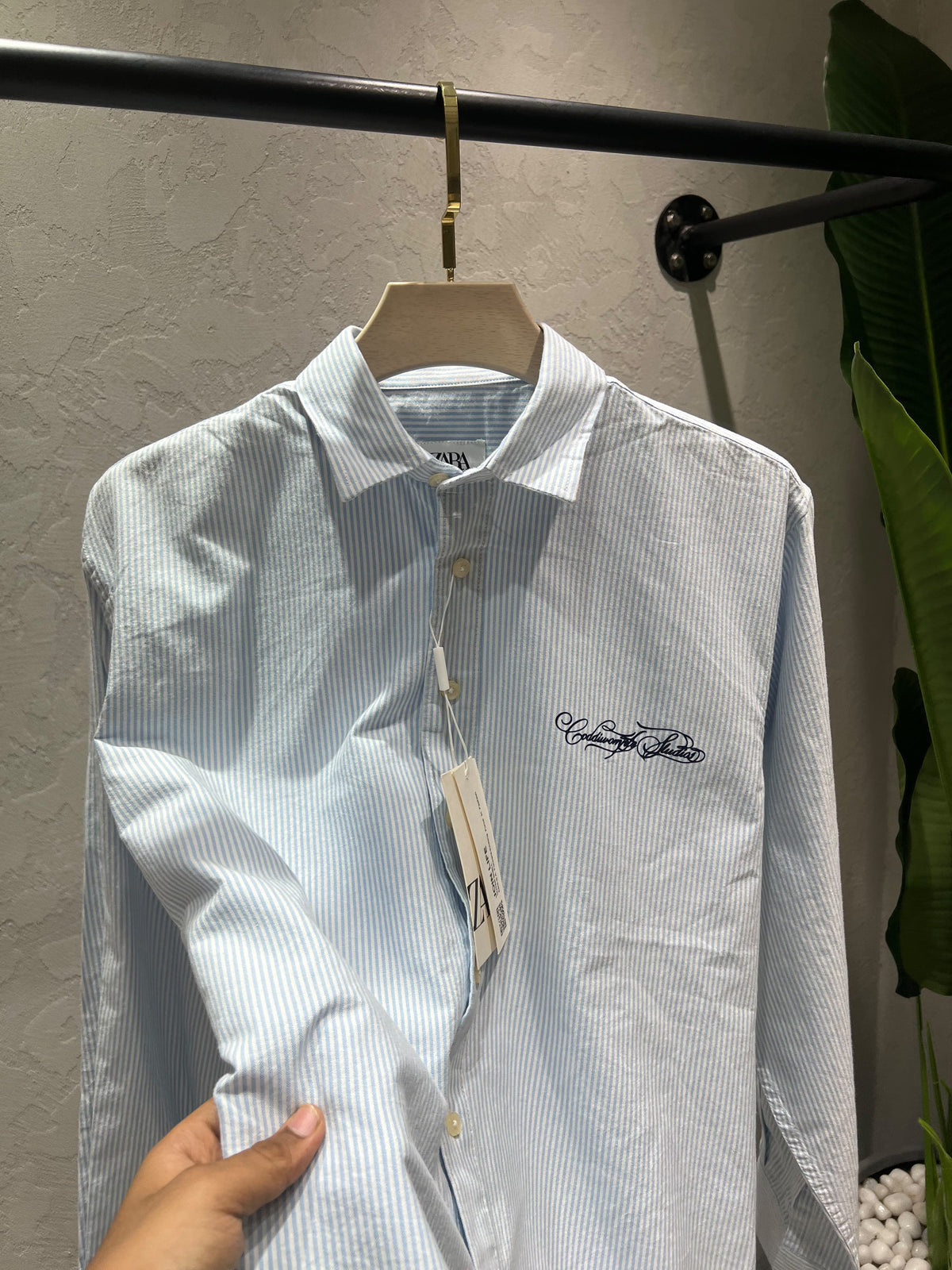 ZARA Front & Back Printed Shirt – Premium Imported Cotton Lycra Boxy Fit