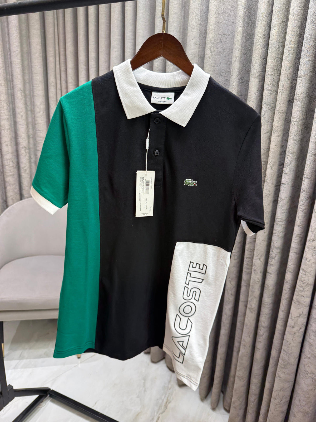 Lacoste Cotton Lycra Polo T-Shirt for Men