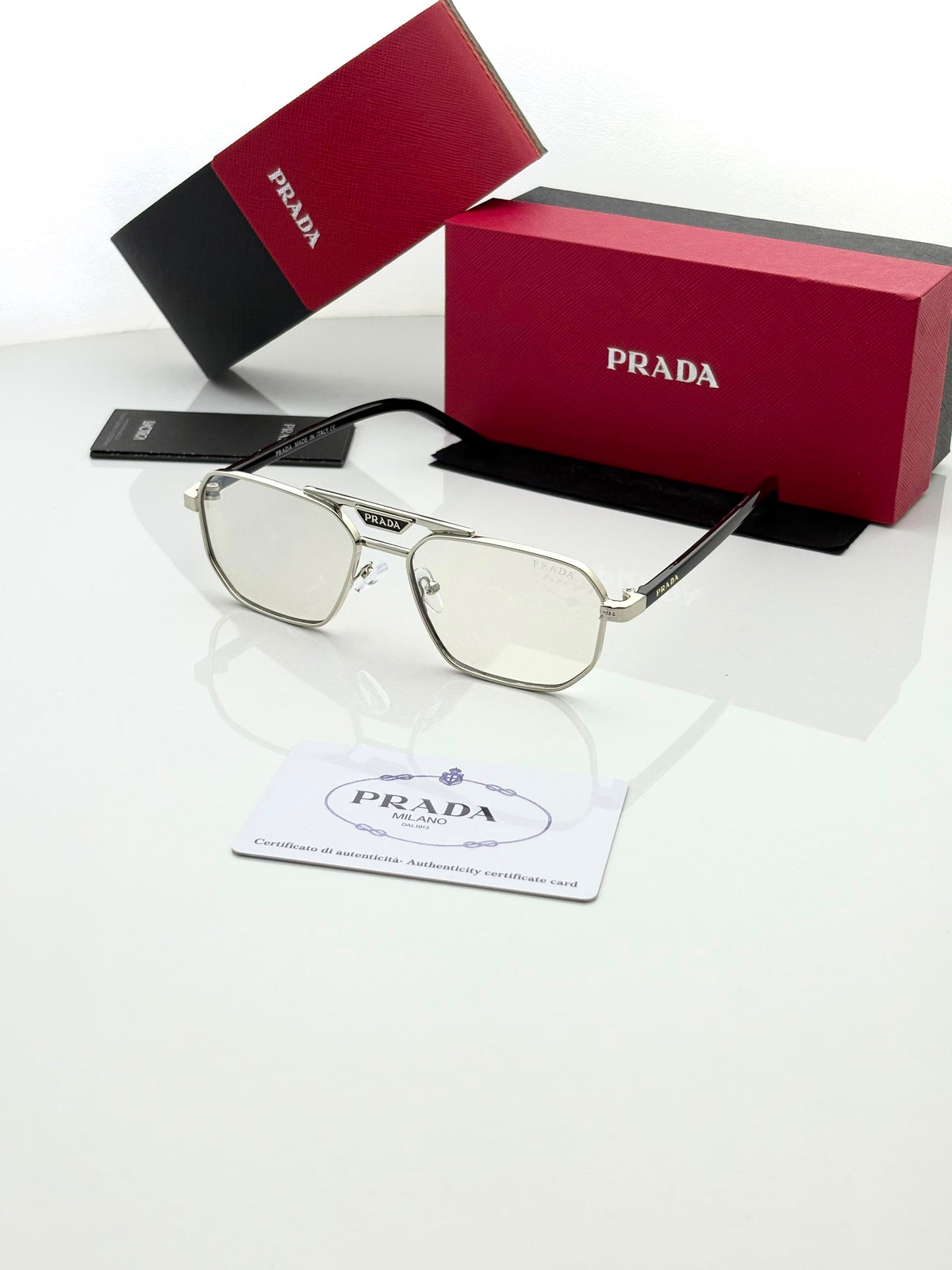 Prada 120 Silver Plano
