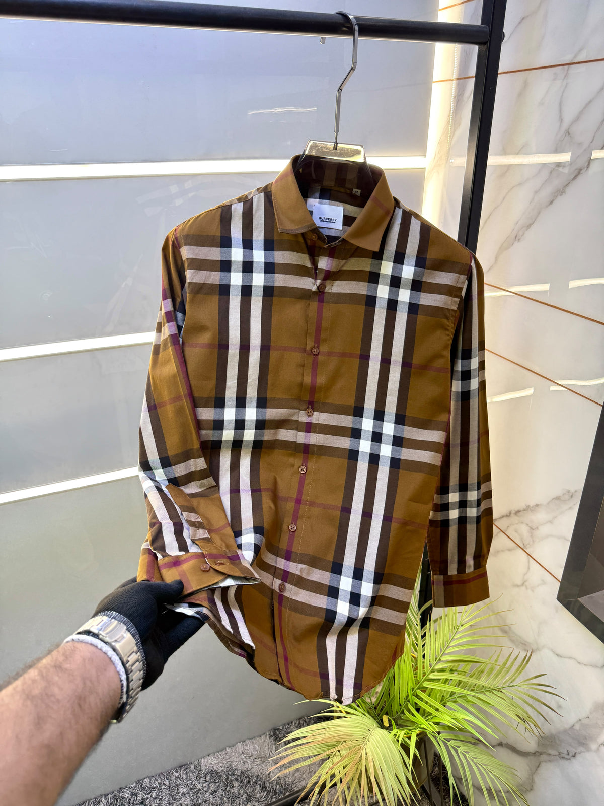 Burberry Checks Premium Shirt for Men – Standard Fit with Brand Box  Product Code: 3661
