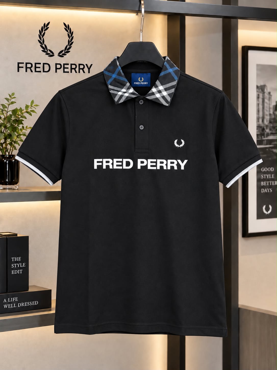 Fred Perry Premium Polo Neck T-Shirt – Imported Matty Cotton Lycra