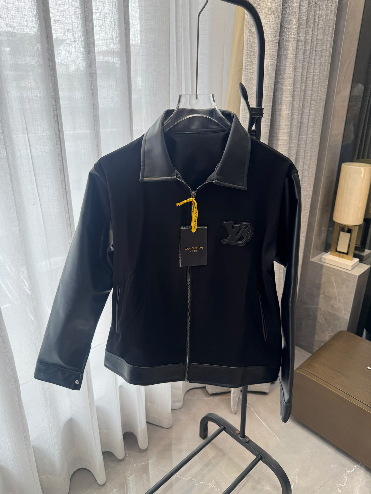 LOUI VUITTON IMP LEATHER SLEEVES JACKETS CELEBRITY CHOICE CS454 KARAN AUJLA LIMITED EDITION VERY PREMIUM DESIGNER JACKET