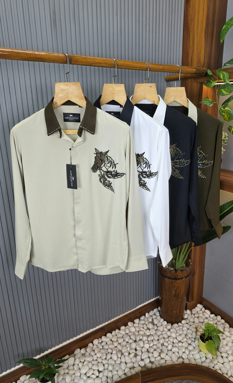 SABYASACHI Premium Shirt for Men – Slim Fit Cotton. Product Code: T01