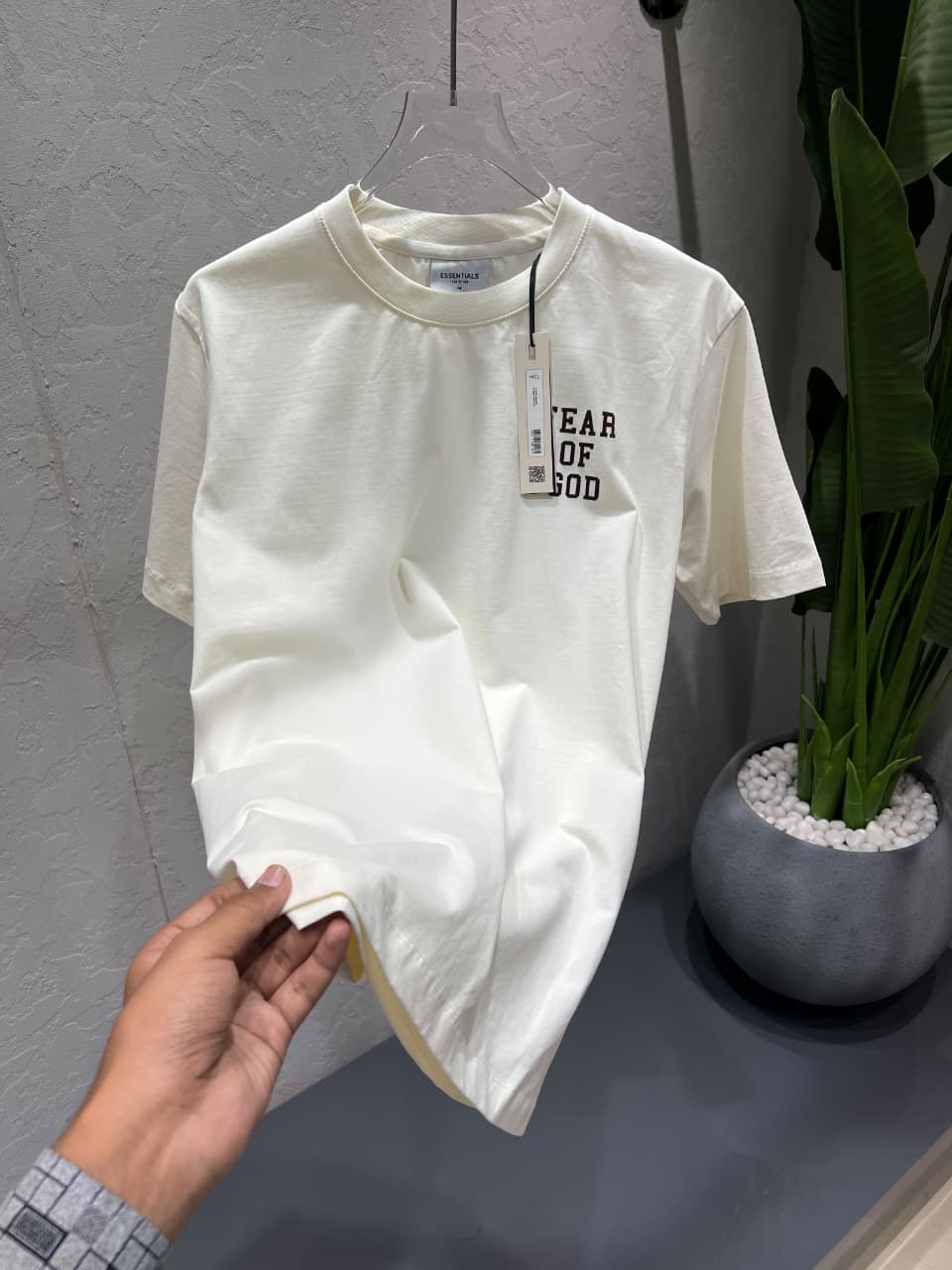 Fear of God Essentials Oversized T-Shirt for Men | Premium Cotton Lycra 240 GSM