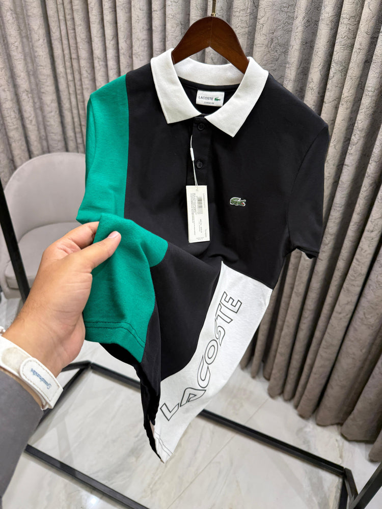 Lacoste Cotton Lycra Polo T-Shirt for Men
