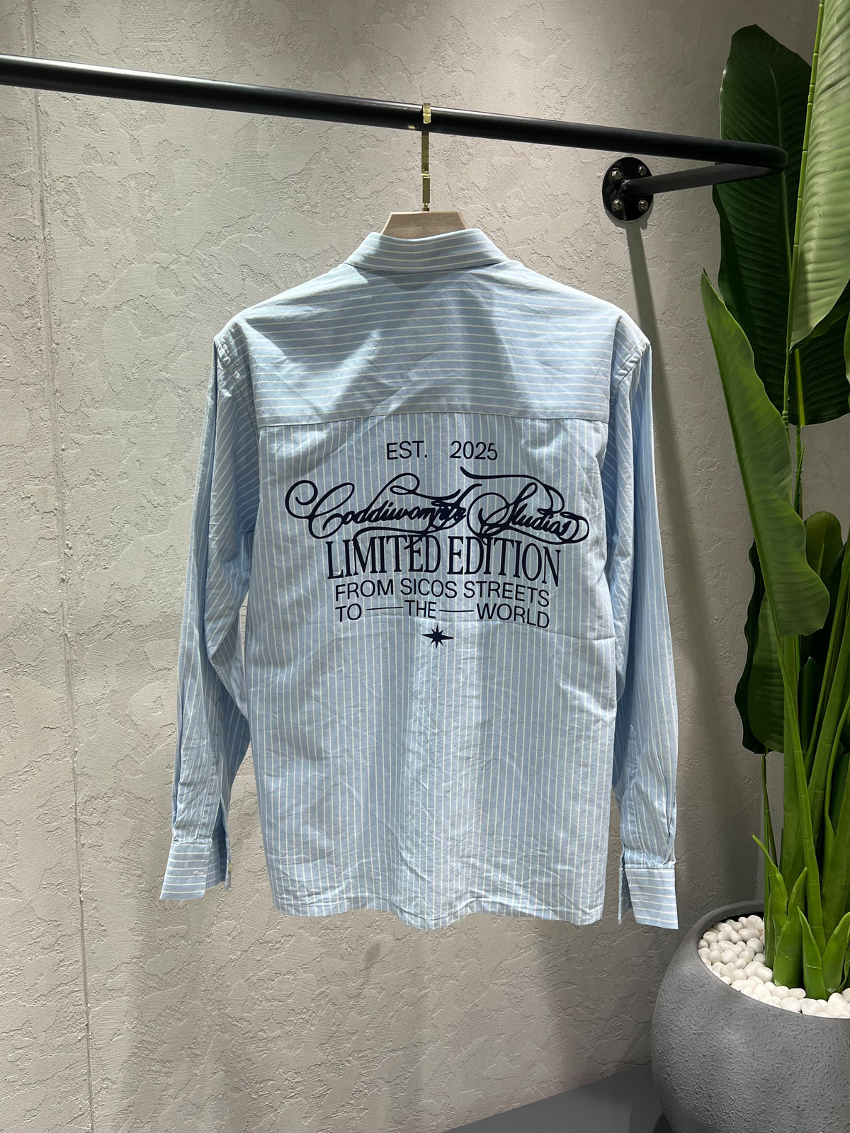 ZARA Front & Back Printed Shirt – Premium Imported Cotton Lycra Boxy Fit