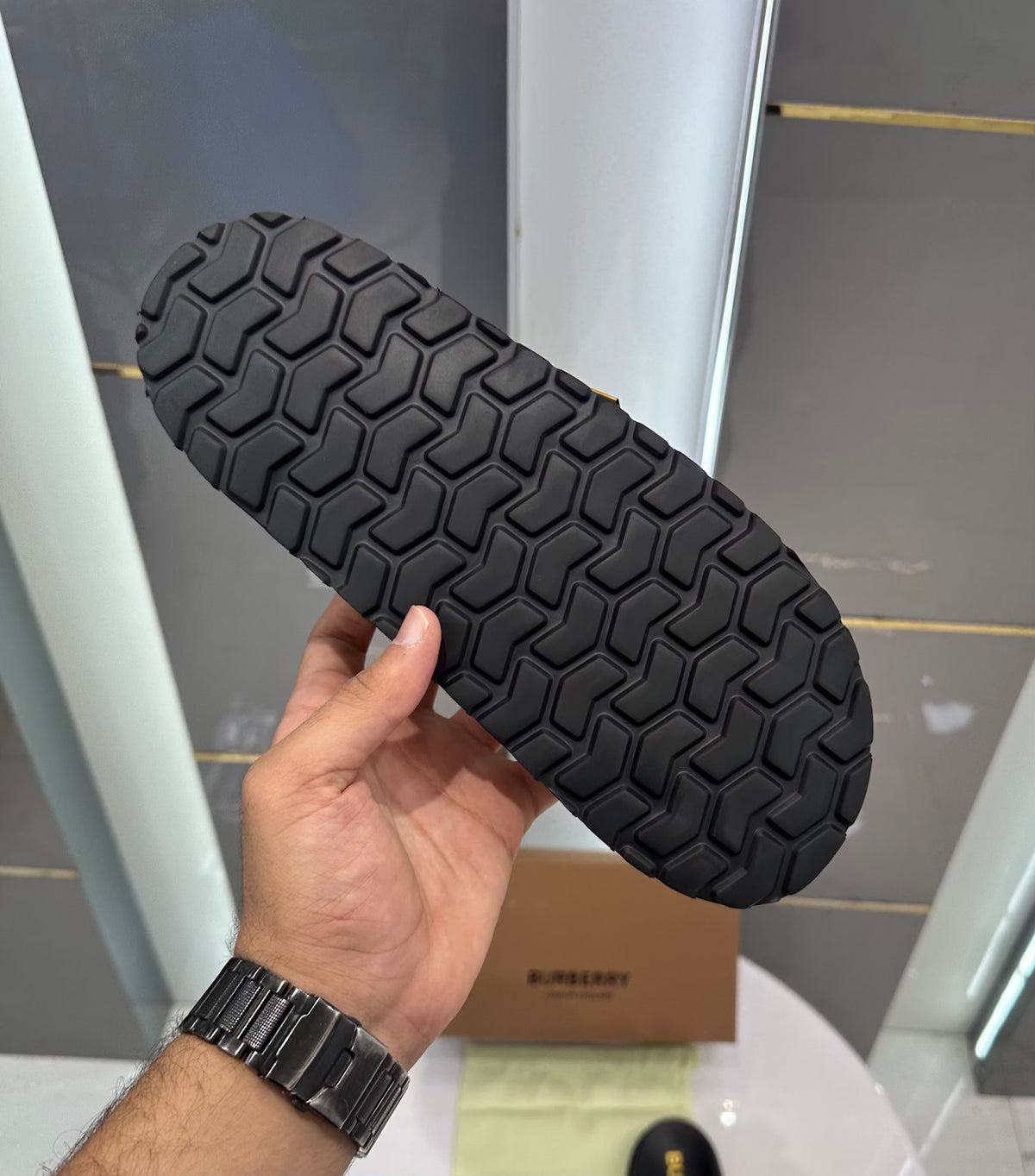 Burberry Cross Luxury Monogram Premium Slide