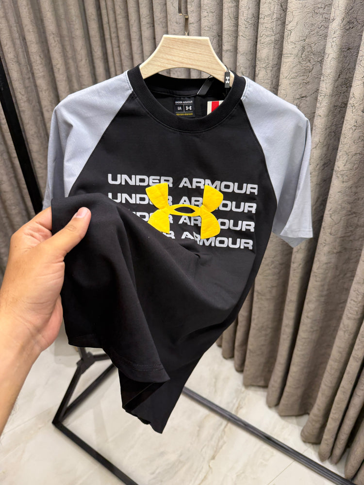 Under Armour Classics Round Neck T-Shirt – Premium Cotton Lycra Gym Tee