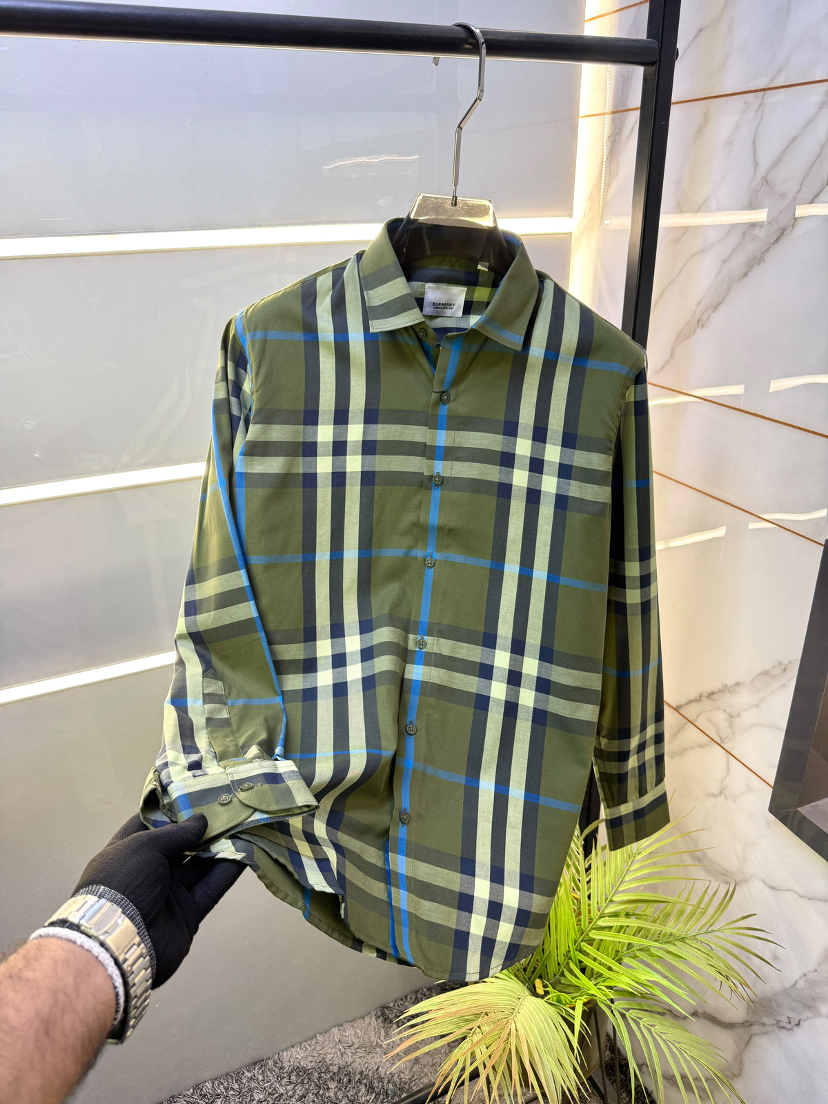 Burberry Checks Premium Shirt for Men – Standard Fit with Brand Box  Product Code: 3661