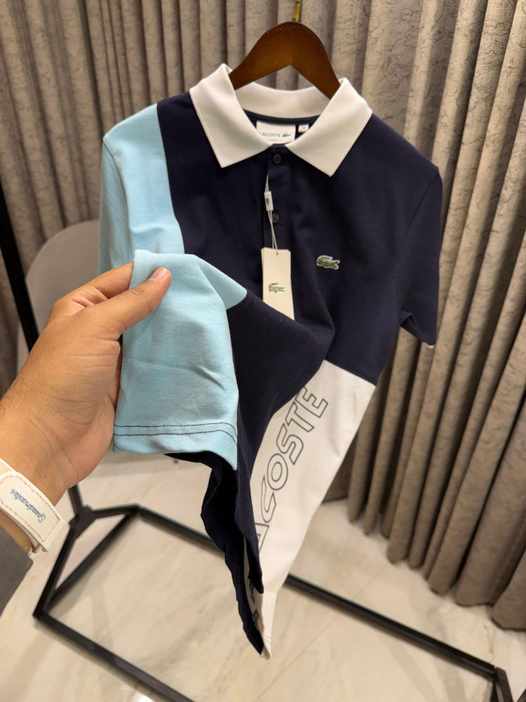 Lacoste Cotton Lycra Polo T-Shirt for Men