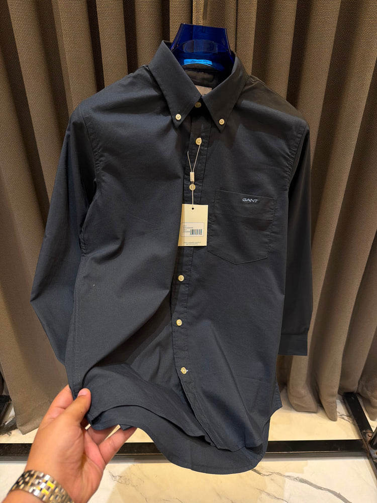 GANT Side Pocket Embroidered Shirt for Men – Premium Oxford Cotton