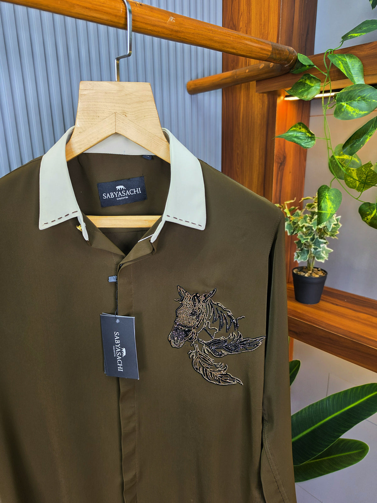 SABYASACHI Premium Shirt for Men – Slim Fit Cotton. Product Code: T01