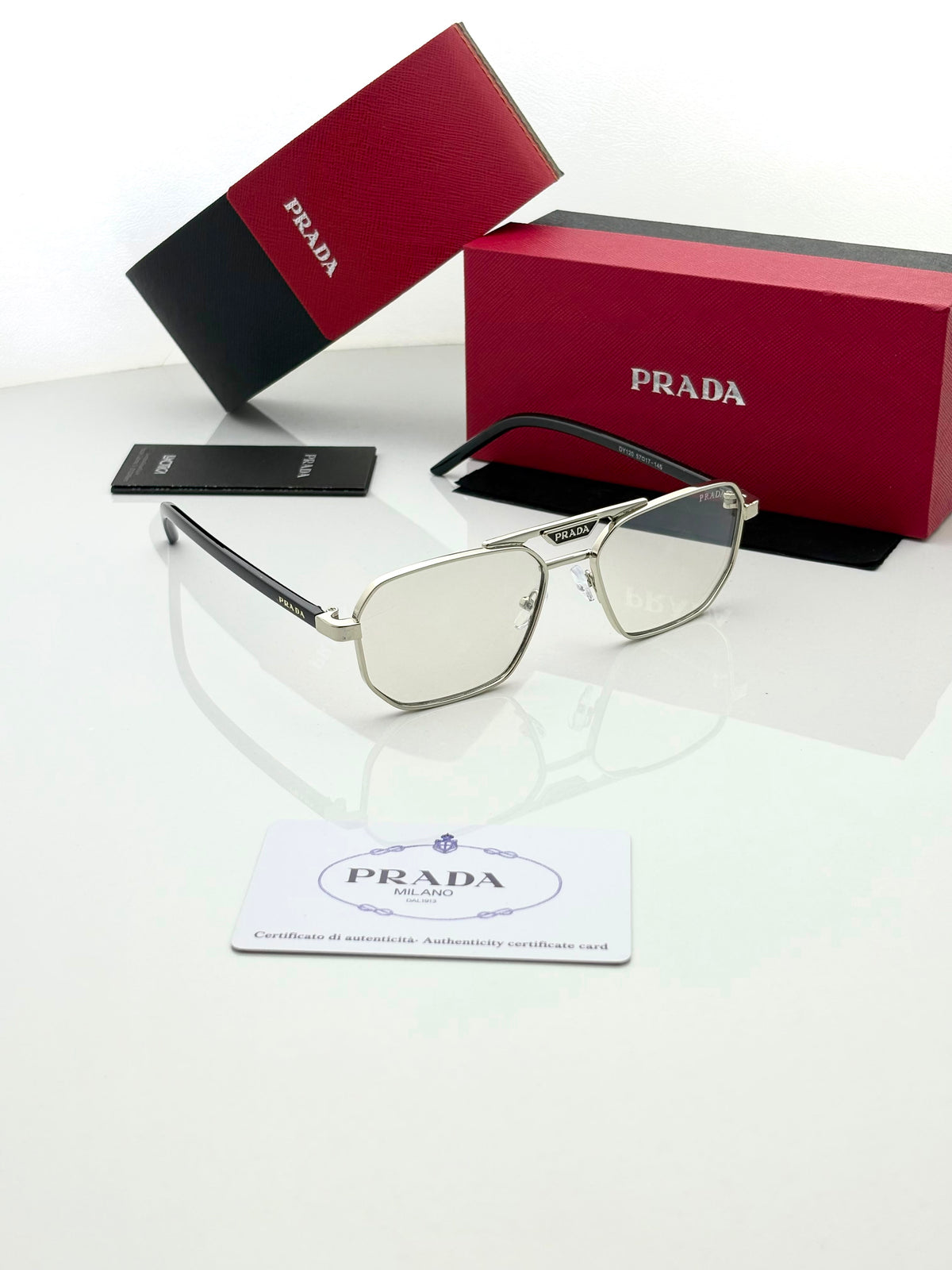 Prada 120 Silver Plano