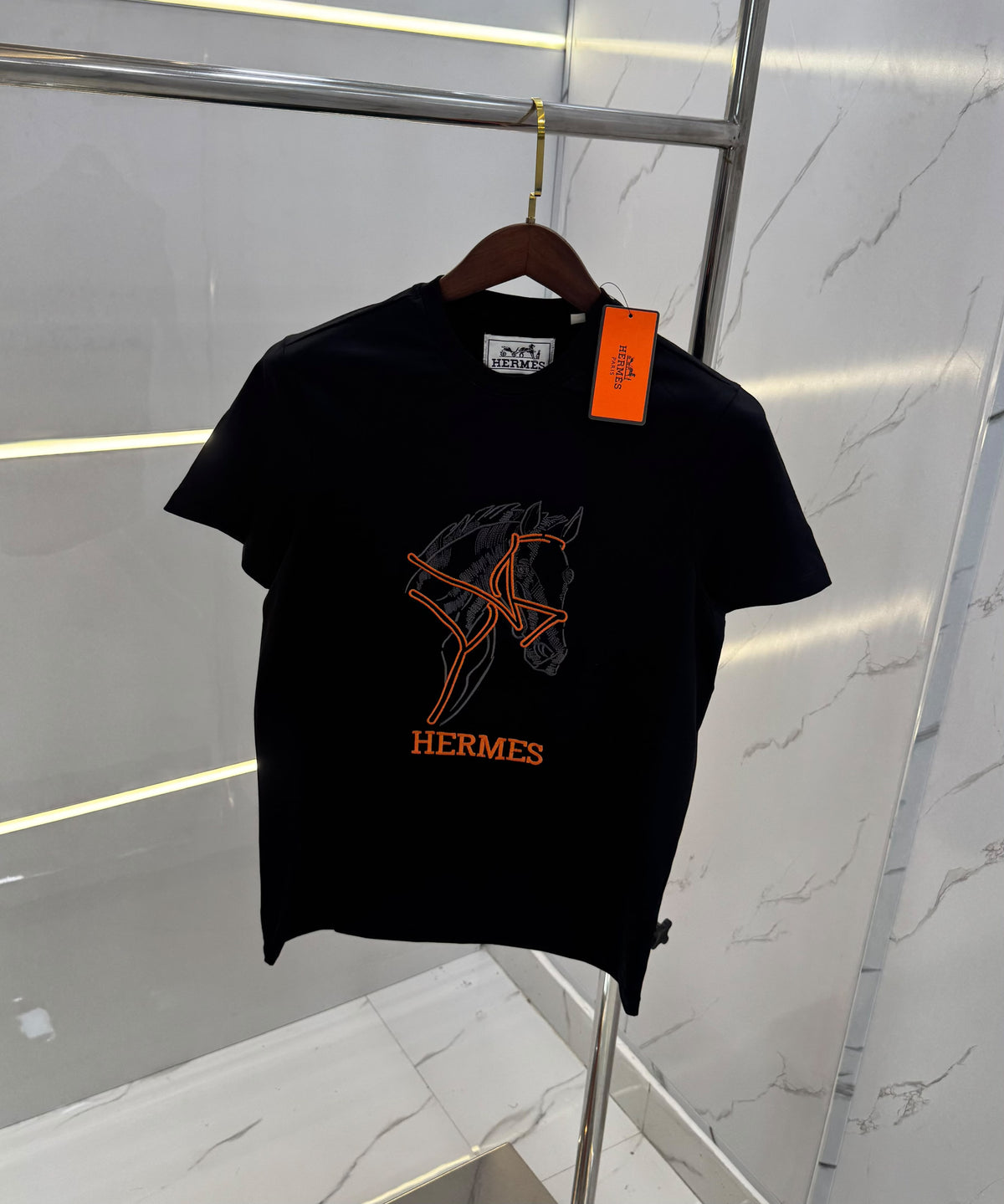 Hermès Classic T-Shirt for Men – Premium Cotton Lycra