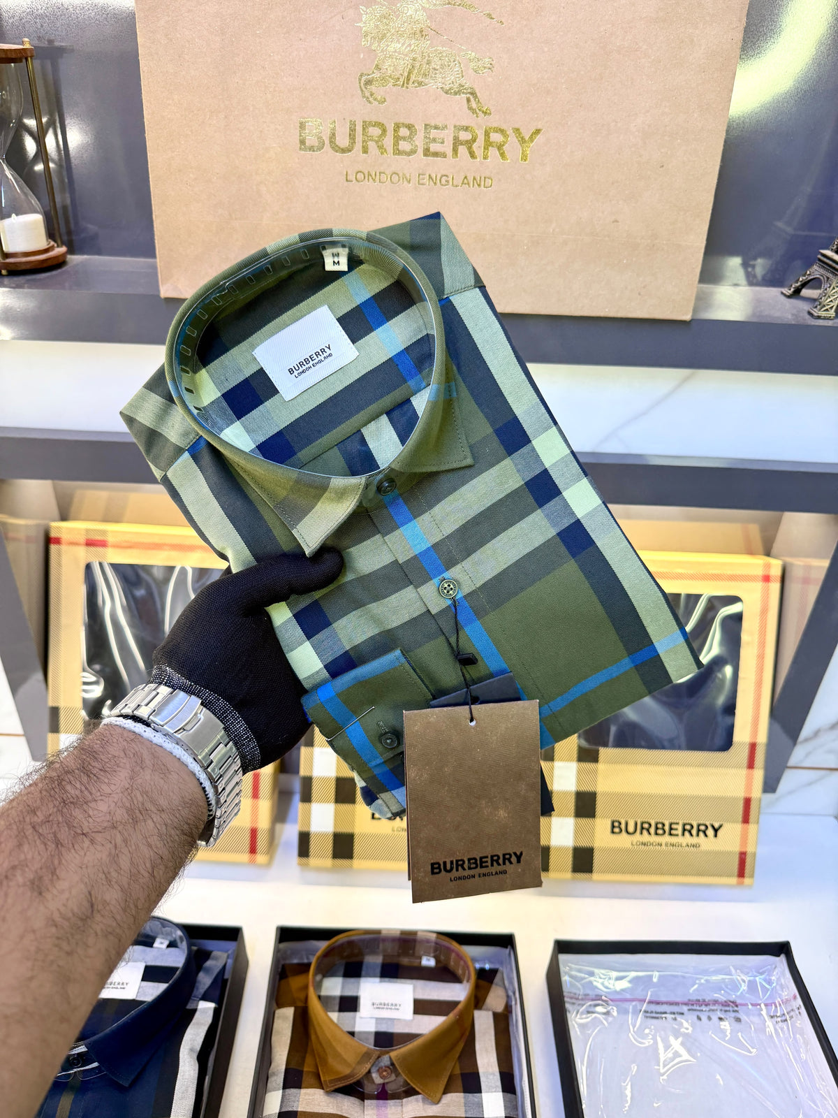 Burberry Checks Premium Shirt for Men – Standard Fit with Brand Box  Product Code: 3661
