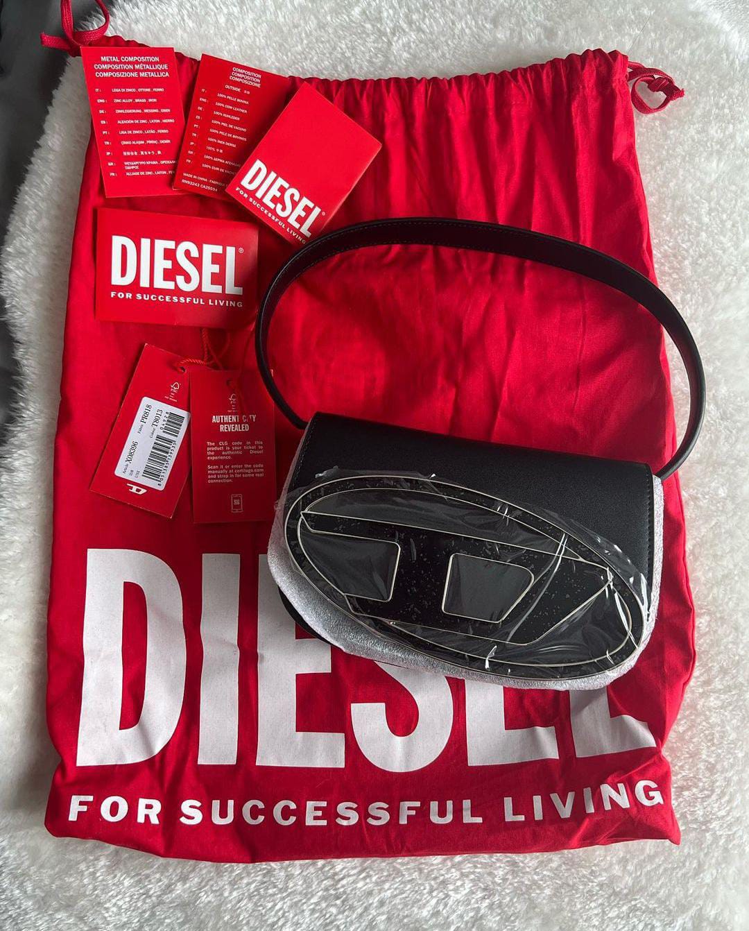 Diesel 1DR Iconic Shoulder Bag for Women – Premium Shoulder Bag with Box & Dust Bag