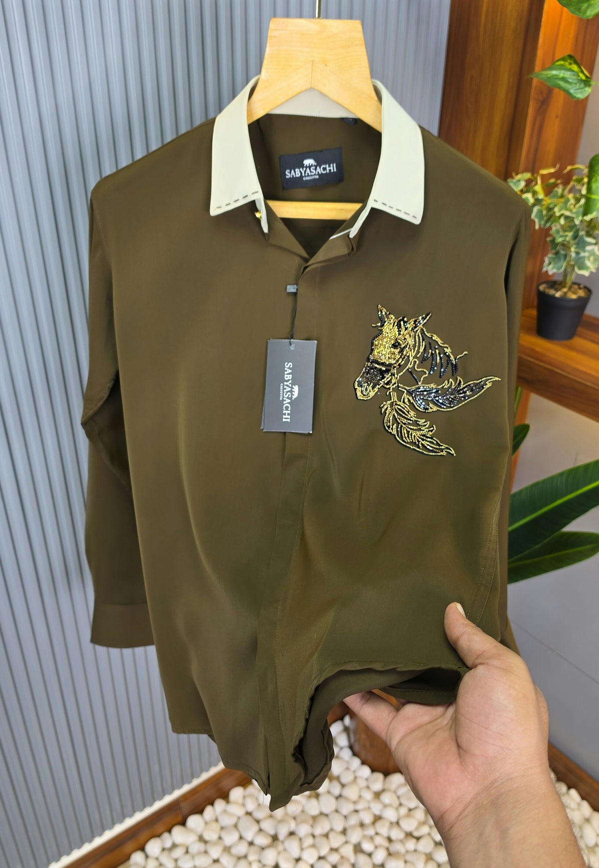 SABYASACHI Premium Shirt for Men – Slim Fit Cotton. Product Code: T01