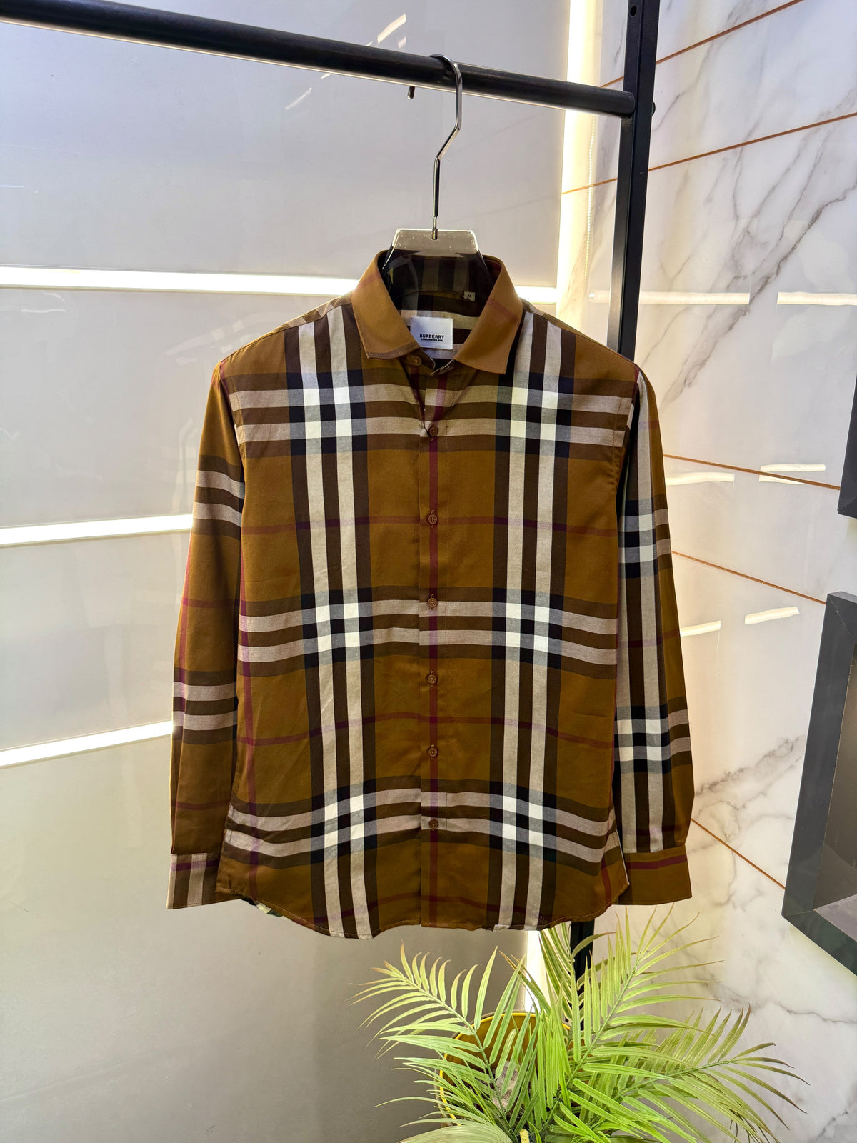 Burberry Checks Premium Shirt for Men – Standard Fit with Brand Box  Product Code: 3661