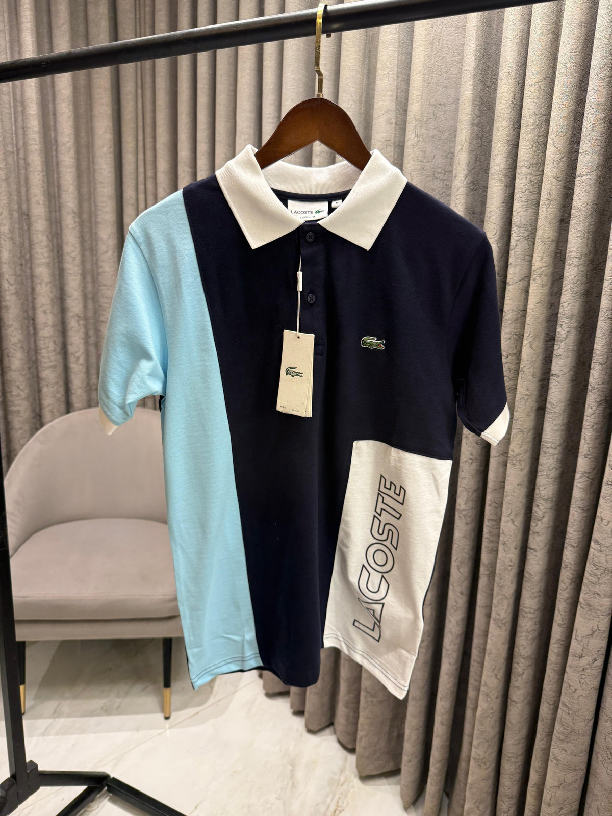 Lacoste Cotton Lycra Polo T-Shirt for Men