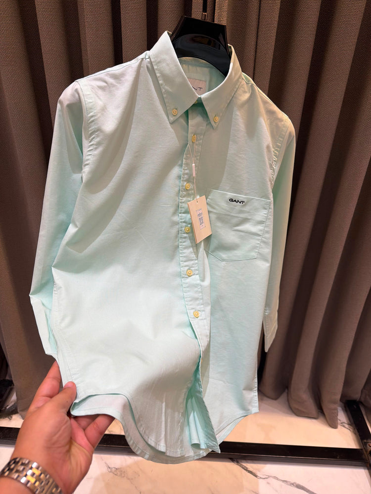 GANT Side Pocket Embroidered Shirt for Men – Premium Oxford Cotton