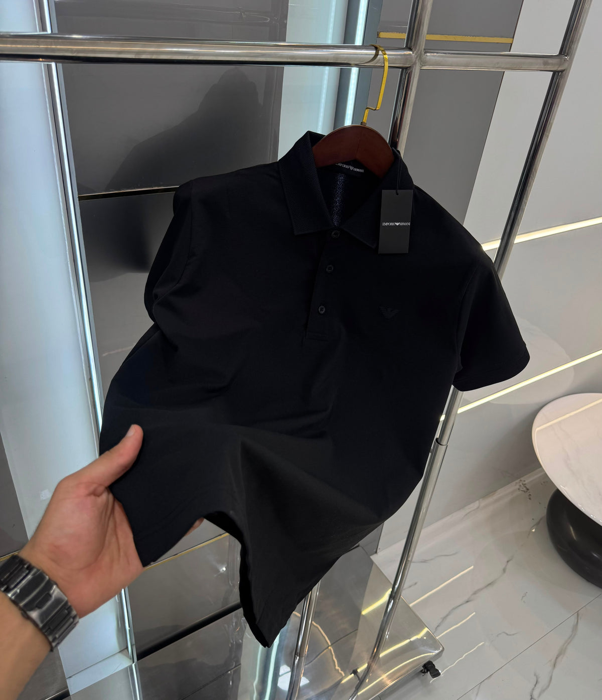 Emporio Armani Premium Polo T-Shirt for Men – Soft Lycra Brand Fit
