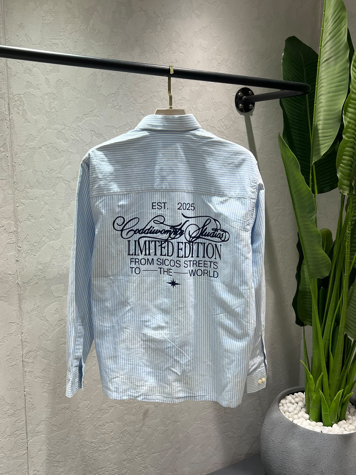 ZARA Front & Back Printed Shirt – Premium Imported Cotton Lycra Boxy Fit