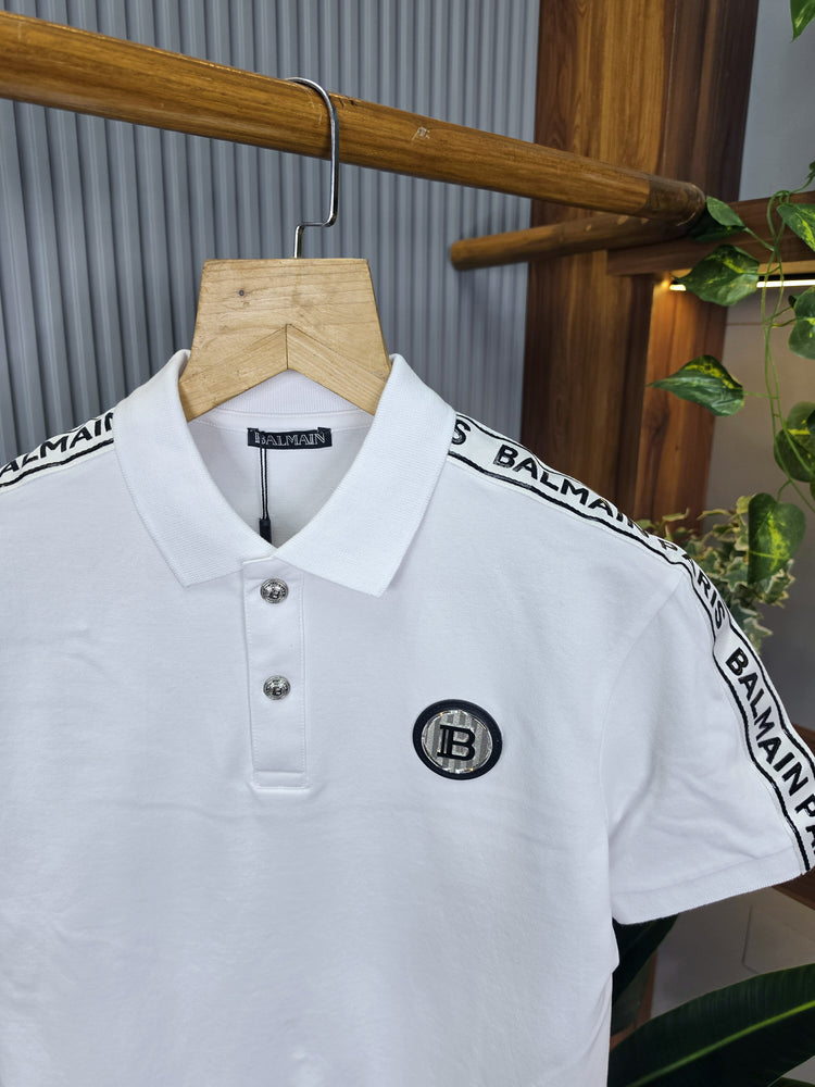 BALMAIN Premium Polo T-Shirt for Men – 260 GSM Cotton Mattie Product Code: T14