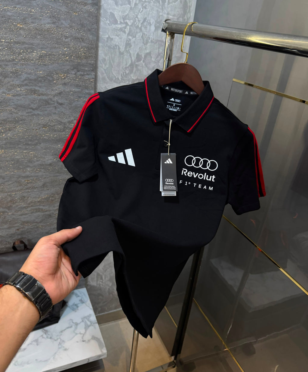 Audi x Adidas Motorsport Revolut F1 Team Polo T-Shirt