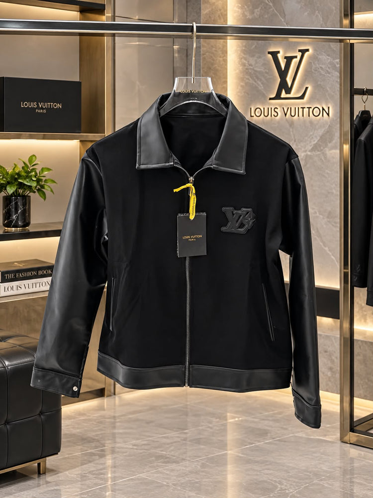 LOUI VUITTON IMP LEATHER SLEEVES JACKETS CELEBRITY CHOICE CS454 KARAN AUJLA LIMITED EDITION VERY PREMIUM DESIGNER JACKET