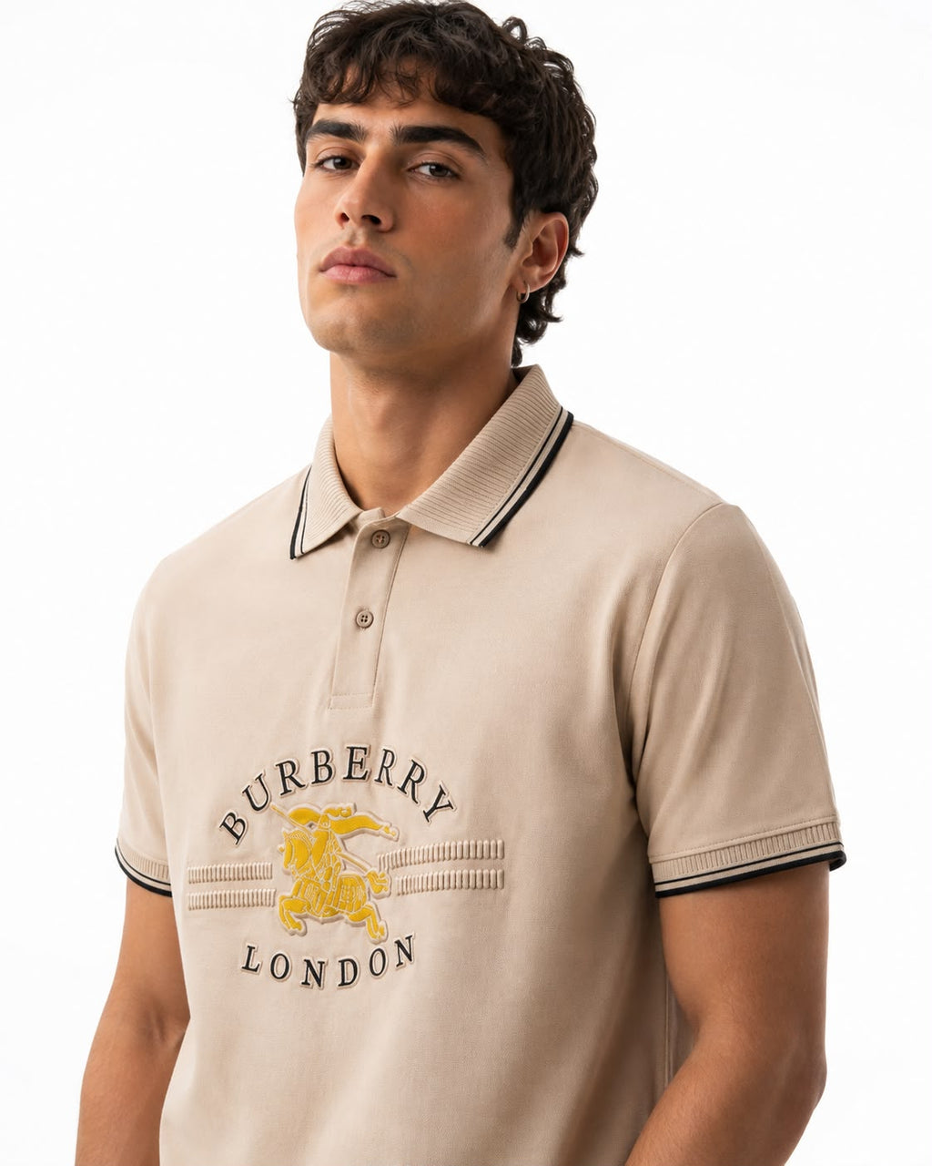 Premium Burberry Imported Polo T-Shirt – Cotton Lycra Store Article