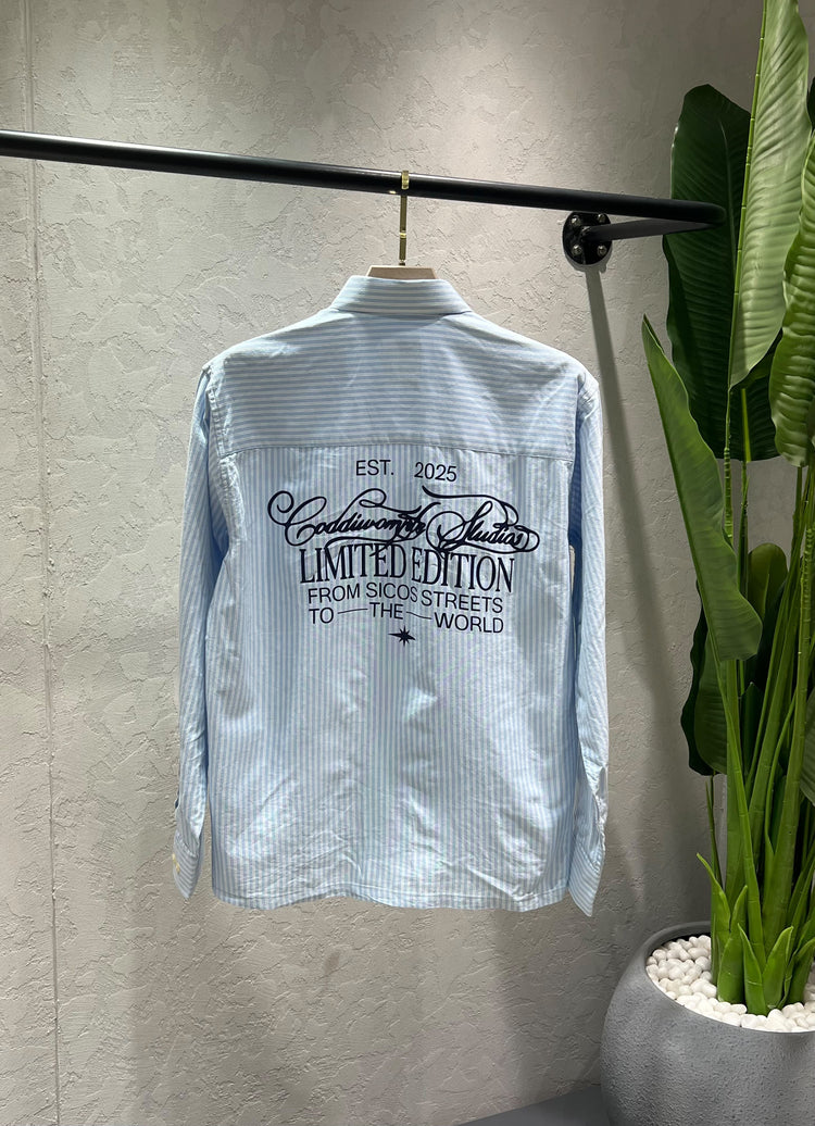 ZARA Front & Back Printed Shirt – Premium Imported Cotton Lycra Boxy Fit