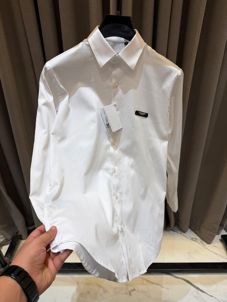 Balmain Patch Printed Premium Shirt for Men – Ghiza Cotton Lycra
